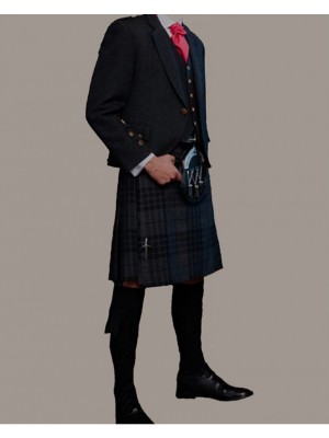 Buy Grey Kilt Outfit For Wedding