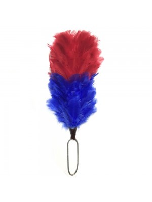 Red & Blue Feather Hackle