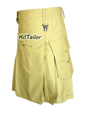 Working Men Khaki Kilt Custom Men