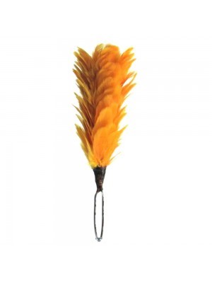 Feather Hackle Orange Perfect For Scottish Glengarry Hat